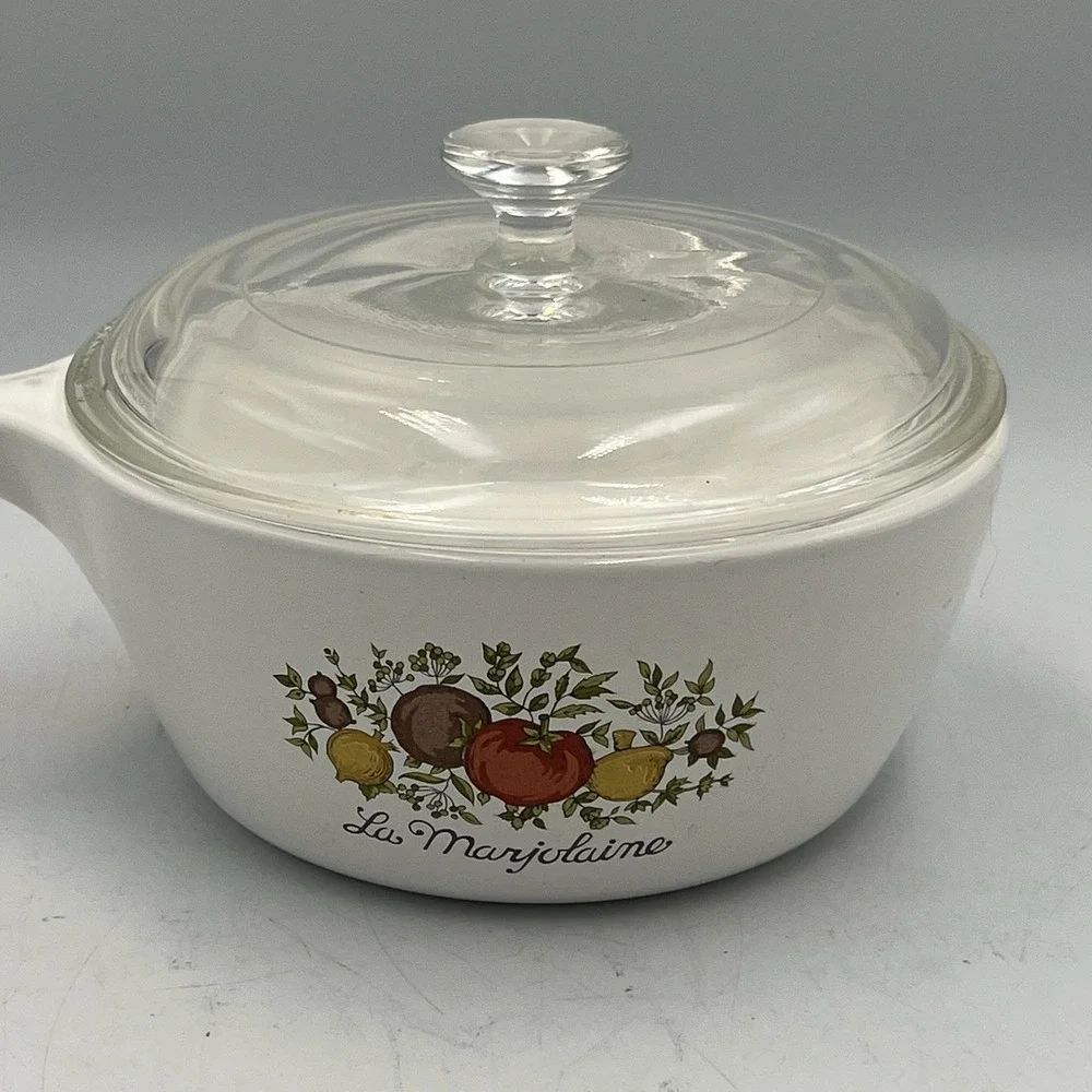Vintage Corning Ware Spice of Life 1.5 Pint La Marjolaine P-82-B Sauce Pan w/Lid
